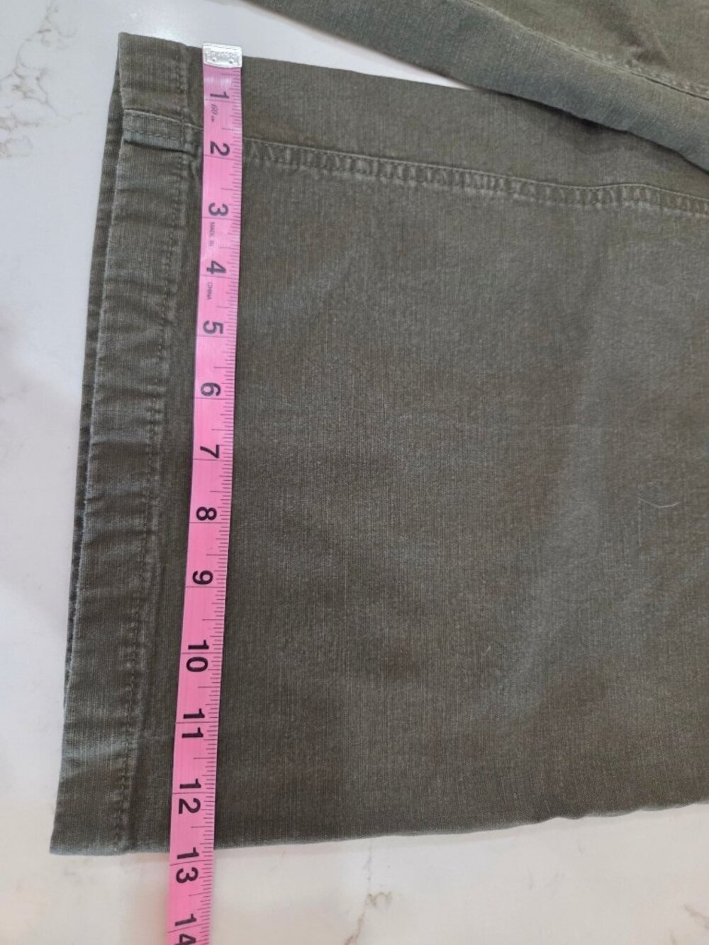 J.Crew Point Sur Wide Leg Crop Pants Sz 31 Olive Green Gorpcore Utility Boho EUC - Picture 10 of 12